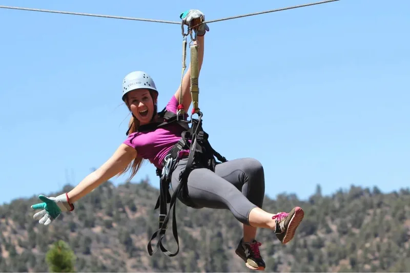 Ziplining in Big Bear Lake, California